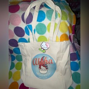 SALE!!! NEW!!! Hello Kitty Canvas Tote Bag "Aloha" by Sanrio!!!